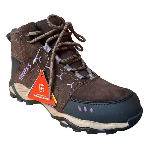 Botin De Seguridad Sherpa S Sh415bdk Dama Color Cafe Chocolate 34 Cl