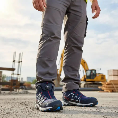 Botin De Seguridad Sherpa 417 Azul Tipo Zapatilla 