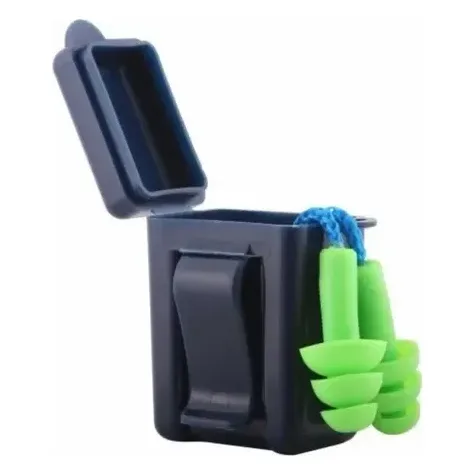 Pack Tapón Auditivo Con Caja 10unidades Azul