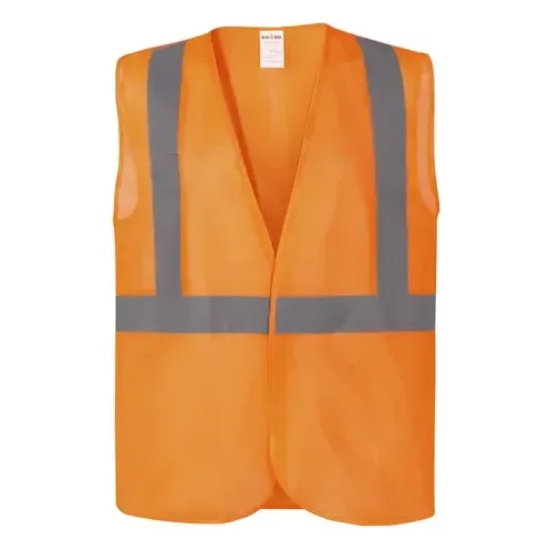 Chaleco Reflectante Básico Naranja Liviano Fresco Naranja M-l