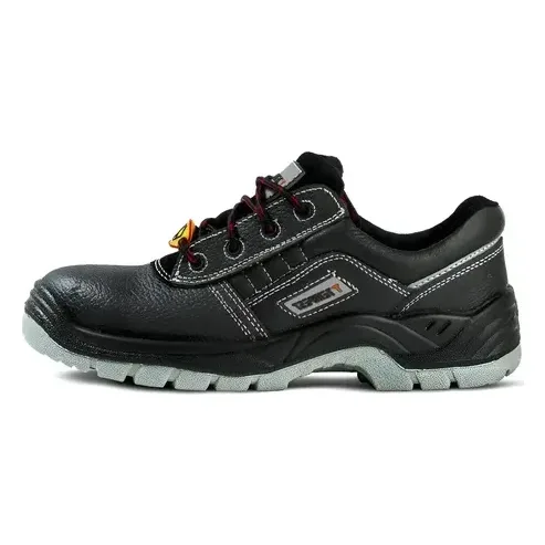 Zapatilla De Seguridad Cuero Negra Negro 39