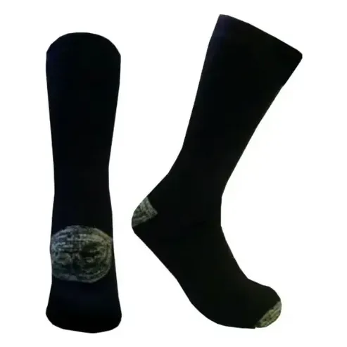 Calcetas Térmicas De Lana Con Hilado De Cobre Mas Duradera Negro Geométrica Único
