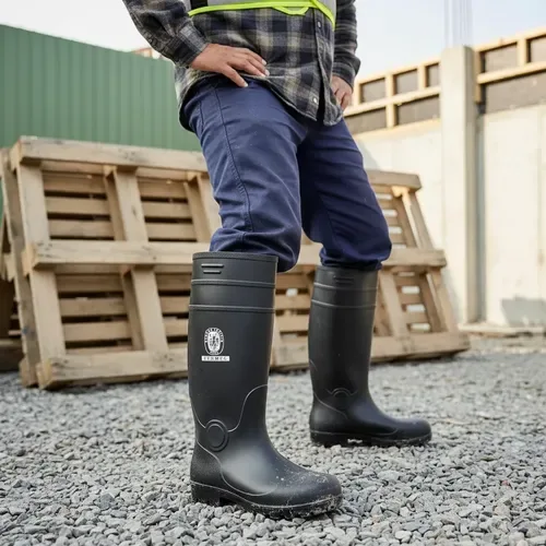 Bota De Agua Con Punta Y Plantilla De Acero