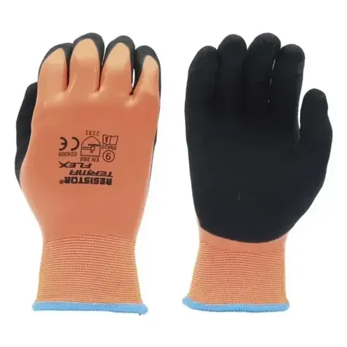 Guante Termaflex Térmico Antideslizante Impermeable Trabajo Naranja