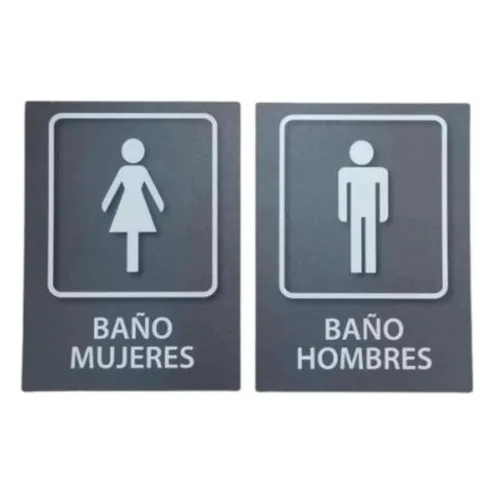 Señalización Baños Para Pared